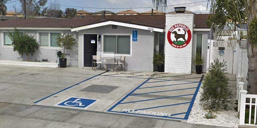 The Dog Republic, site of dog teeth cleaning in Newport Beach by Qualified Pet Dental